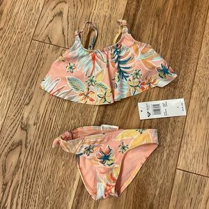 Roxy Toddler Swim Suit, 2t bikini- NWT